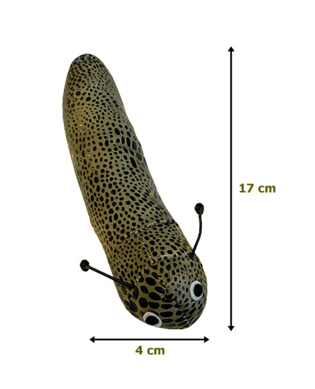 Kedi Oyuncağı Kedi Otlu Benekli Tırtıl 4-17 cm Yeşil Kedi Oyuncağı Kedi Otlu Benekli Tırtıl 4-17 cm Yeşil