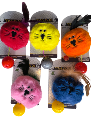 Sesli Catnipli Peluş Kedi Köpek Oyuncağı Çeşitli Renklerde 15 cm