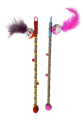 Karamel Sesli Toplu Tüylü Kedi Oltası 40-50 cm Renkli Karamel Sesli Toplu Tüylü Kedi Oltası 40-50 cm Renkli