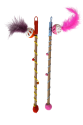Karamel Sesli Toplu Tüylü Kedi Oltası 40-50 cm Renkli Karamel Sesli Toplu Tüylü Kedi Oltası 40-50 cm Renkli