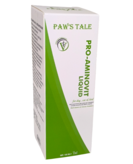 Paws Tale Pro-Aminovit Kedi Köpek Kuş Vitamin + Aminoasit Sıvı Takviye 100 ml Paws Tale Pro-Aminovit Kedi Köpek Kuş Vitamin + Aminoasit Sıvı Takviye 100 ml