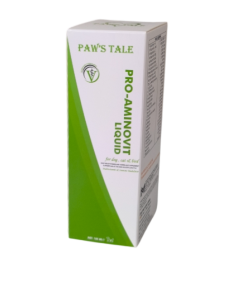 Paws Tale Pro-Aminovit Kedi Köpek Kuş Vitamin + Aminoasit Sıvı Takviye 100 ml Paws Tale Pro-Aminovit Kedi Köpek Kuş Vitamin + Aminoasit Sıvı Takviye 100 ml