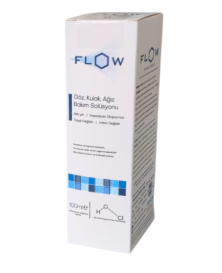 Flow Göz, Kulak, Ağız Bakım Solüsyonu 100 ml Flow Göz, Kulak, Ağız Bakım Solüsyonu 100 ml
