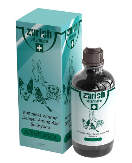 Arivitasol Evcil Hayvanlar İçin Kompleks Vitamin Ve Dengeli Aminoasit Solüsyonu 100 ml Arivitasol Evcil Hayvanlar İçin Kompleks Vitamin Ve Dengeli Aminoasit Solüsyonu 100 ml