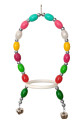 Renkli Boncuklu Oval Papağan Salıncağı 13-22 cm Renkli