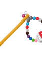 Renkli Boncuklu Ve Tünekli Muhabbet Kuş Salıncağı 9.5-16 cm