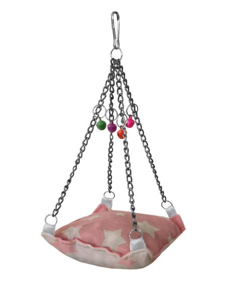 Yıldız Desenli Minder Ve Çanlı Kuş Hamağı 9*9-18 cm