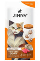 Jinny Creamy Skin Coat Ton Balıklı ve Somonlu Kedi Sıvı Ödül Maması 5x15 gr
