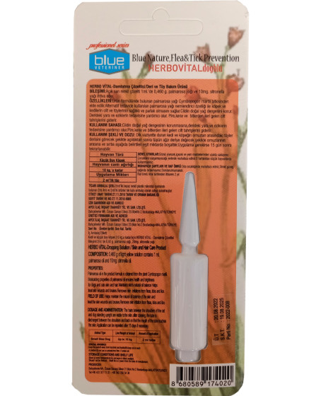 Herbiovital Bitkisel Köpek Damlası 2 ml ( 1-10 kg ) Herbiovital Bitkisel Köpek Damlası 2 ml ( 1-10 kg )