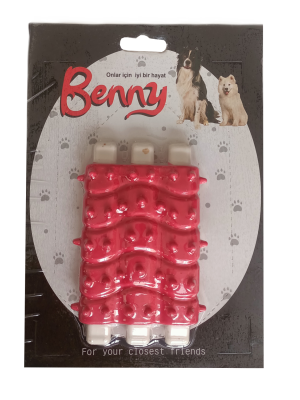 Benny Diş Kaşıma Köpek Oyuncağı Kaburga 10 cm 3 lü