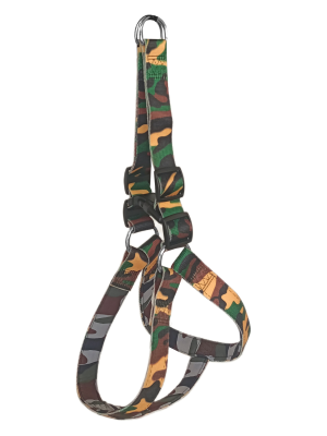 Köpek Göğüs Tasma Seti Dokuma 3 cm*70-90 cm Kamuflaj