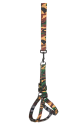 Köpek Göğüs Tasma Seti Dokuma 3 cm*70-90 cm Kamuflaj Köpek Göğüs Tasma Seti Dokuma 3 cm*70-90 cm Kamuflaj