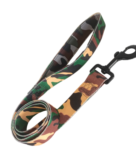 Köpek Göğüs Tasma Seti Dokuma 3 cm*70-90 cm Kamuflaj Köpek Göğüs Tasma Seti Dokuma 3 cm*70-90 cm Kamuflaj