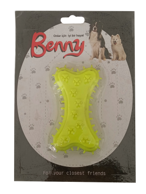 Benny Köpek Oyuncağı Kemik 5.5 x 10 cm Sarı