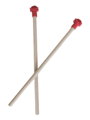 Doğal Ahşap Kuş Tüneği 1.2 cm-25 cm Standart  Kırmızı (2 Adet)
