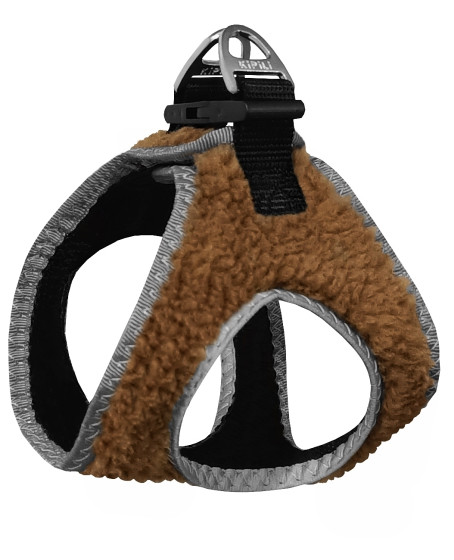 Üç Kilitli Kürklü Kedi Köpek Göğüs Tasması 20-24 cm XXX-Small Kahverengi Üç Kilitli Kürklü Kedi Köpek Göğüs Tasması 20-24 cm XXX-Small Kahverengi