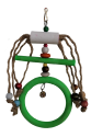 Halkalı İpli Boncuklu Kuş Oyuncağı 10 / 20 cm