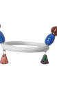 Renkli Boncuklu Oval Halkalı Papağan Salıncağı 15 cm-23 cm Renkli Boncuklu Oval Halkalı Papağan Salıncağı 15 cm-23 cm