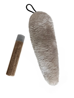 Kedi Oyuncağı Kedi Otlu Peluş Kuyruk 18-20 cm Krem