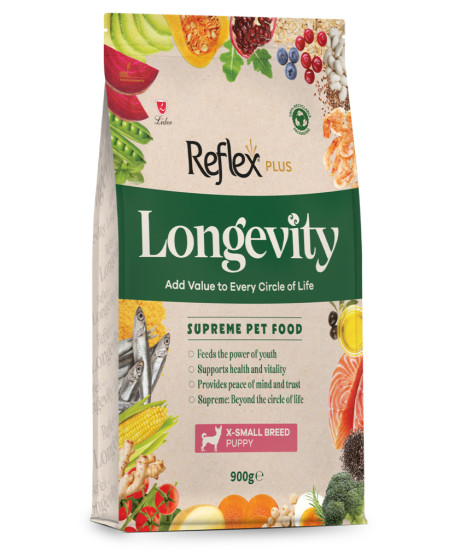 Reflex Plus Longevity Mini ve Küçük Irk Yavru Köpek Maması 900 Gr Reflex Plus Longevity Mini ve Küçük Irk Yavru Köpek Maması 900 Gr