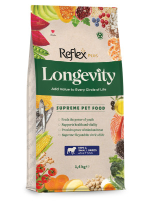 Reflex Plus Longevity Hipoalerjenik Mini ve Küçük Irk Yetişkin Köpek Maması 1,4kg