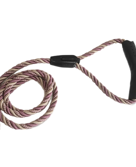 Üçlü Sarmallı Köpek Gezdirme Halatı 1 cm-120 cm Lila Krem Üçlü Sarmallı Köpek Gezdirme Halatı 1 cm-120 cm Lila Krem