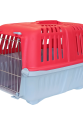 Metal Kapaklı Kedi Köpek Taşıma Çantası 28 x 32-44 cm Kırmızı Gri Metal Kapaklı Kedi Köpek Taşıma Çantası 28 x 32-44 cm Kırmızı Gri