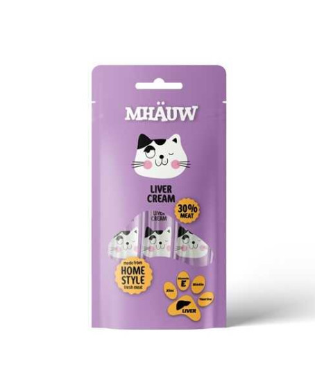 Mhauw Ciğerli Kedi Ödül Maması 4x15 Gr Mhauw Ciğerli Kedi Ödül Maması 4x15 Gr