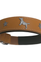 Deri Köpek Figürlü Köpek Boyun Tasması 56-64 cm XL Kamel Deri Köpek Figürlü Köpek Boyun Tasması 56-64 cm XL Kamel