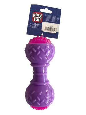 Aktivite Sesli ve Işıklı Köpek Oyuncak Dumbel 5x15 cm Mor