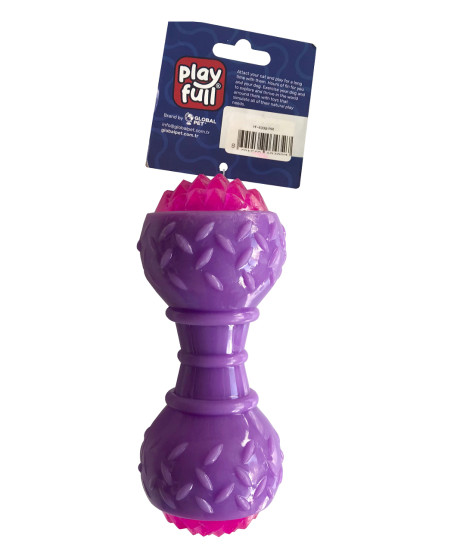Aktivite Sesli ve Işıklı Köpek Oyuncak Dumbel 5x15 cm Mor