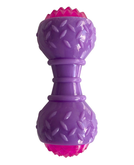 Aktivite Sesli ve Işıklı Köpek Oyuncak Dumbel 5x15 cm Mor
