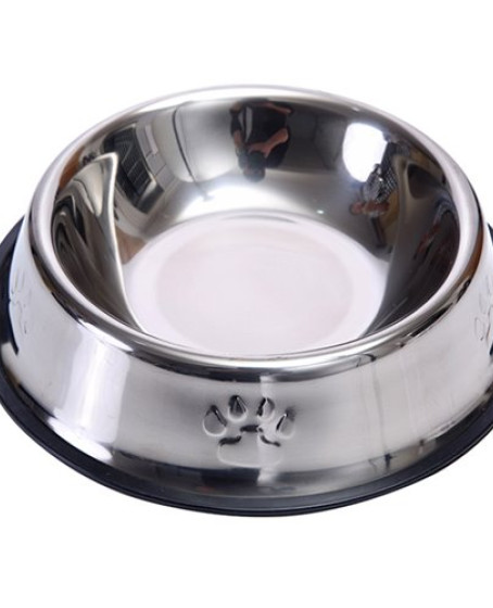 Karamelpet  Pati Desenli Çelik Mama ve Su Kabı 16 Oz 500 ml 22 cm