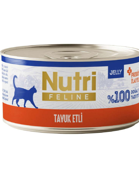 Nutri Feline Jelly Tavuk Etli Tahılsız Kedi Konservesi 70 Gr