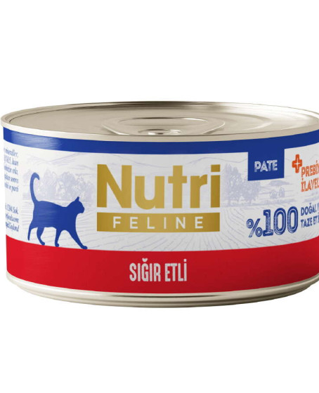 Nutri Feline Sığır Etli Tahılsız Kedi Konservesi 70 Gr