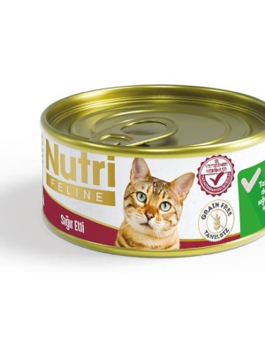 Nutri Feline Tahılsız Sığır Etli Kedi Konservesi 85 Gr