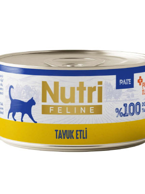 Nutri Feline Pate Tavuk Etli Tahılsız Kedi Konservesi 70 Gr