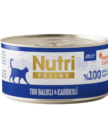 Nutri Feline Ton Balıklı ve Karidesli Tahılsız Kedi Konservesi 70 Gr Nutri Feline Ton Balıklı ve Karidesli Tahılsız Kedi Konservesi 70 Gr