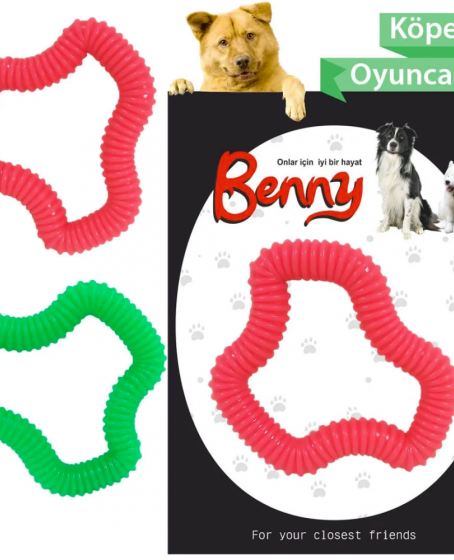 Benny Köpek Oyuncağı Sert 11 x 10 cm Kırmızı