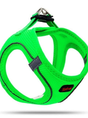 Köpek Göğüs Tasması XSmall 32x36 cm Neon Yeşil