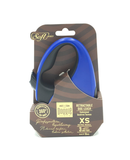 Soft Seri Otomatik Makaralı Gezdirme Tasması 12 kg / 3 M Mavi Soft Seri Otomatik Makaralı Gezdirme Tasması 12 kg / 3 M Mavi