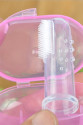 Kedi ve Köpek Parmak Diş Fırçası 5.5 cm Pembe