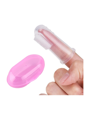 Kedi ve Köpek Parmak Diş Fırçası 5.5 cm Pembe