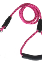 Üçlü Sarmallı Köpek Gezdirme Halatı 1 cm-120 cm Pembe Üçlü Sarmallı Köpek Gezdirme Halatı 1 cm-120 cm Pembe