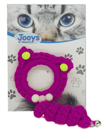 Zilli Kedi Örgü İpi 15 cm Pembe Zilli Kedi Örgü İpi 15 cm Pembe