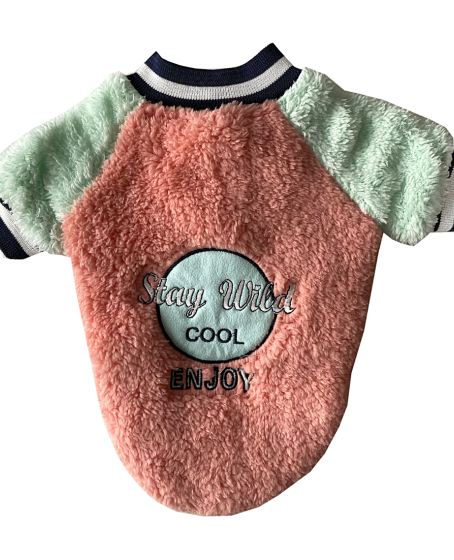 Peluş Köpek Kıyafeti Pembe Su Yeşili Small 26 x 36 cm - 2 kg Peluş Köpek Kıyafeti Pembe Su Yeşili Small 26 x 36 cm - 2 kg
