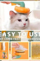 Kabak Model Kendini Temizleyen Kedi Tarağı 66x84x195 mm