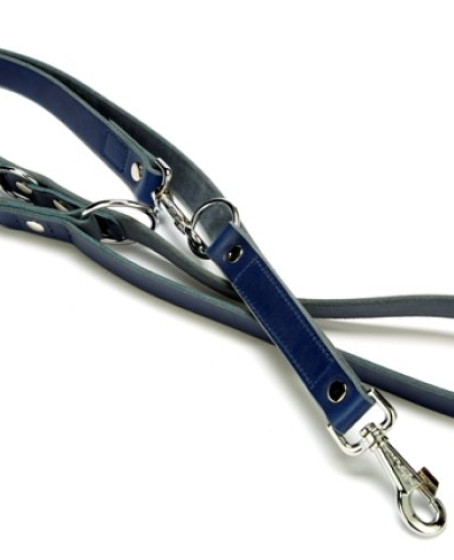 Ayarlanabilir Seri Deri Köpek Gezdirme Kayışı 2 x 12-90 cm Mavi Ayarlanabilir Seri Deri Köpek Gezdirme Kayışı 2 x 12-90 cm Mavi