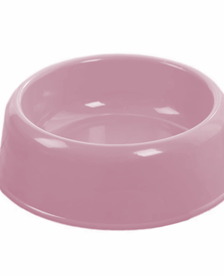 Kedi Köpek Plastik Mama Ve Su Kabı 20 cm - 200 ml Pembe