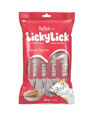 Reflex Plus Lickylick Somonlu Kedi Sıvı Ödül Maması 4x15gr